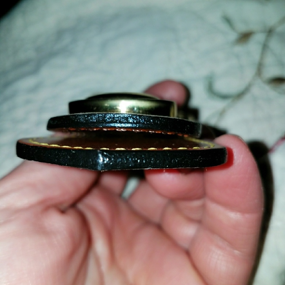 Rare Nubuck Dooney & Bourke vtg key ring - Picture 7 of 8